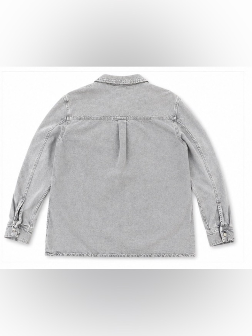 Zara Light Gray Denim Jacket - Picture 2 of 4
